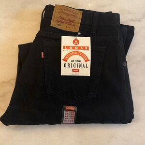 Levi's Men's Black Loose Fit Jeans